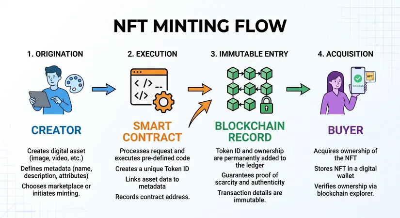 NFT minting flow